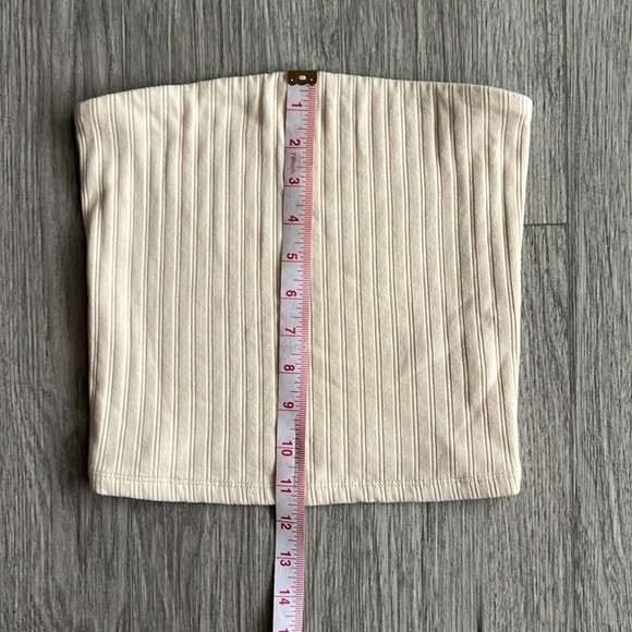 American Eagle Cream Corset Style Tube Top Size S - Picture 7 of 8